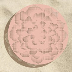 Mesa baja de exterior - Rosa GARDENIA ø80 cm