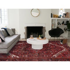 Pink Overcast Semi Antique Persian Kerman Oriental Rug