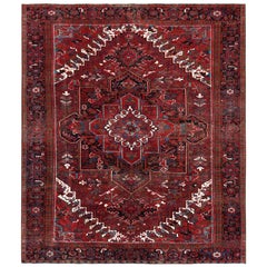 Pink Overcast Semi Antique Persian Kerman Oriental Rug