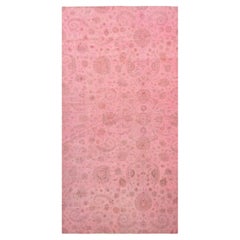 Pink Overdyed Wool Rug - 6'8" x 12'11"