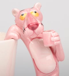 Tazza a forma di becher della Pantera Rosa Collectional di ceramica Royal Orleans