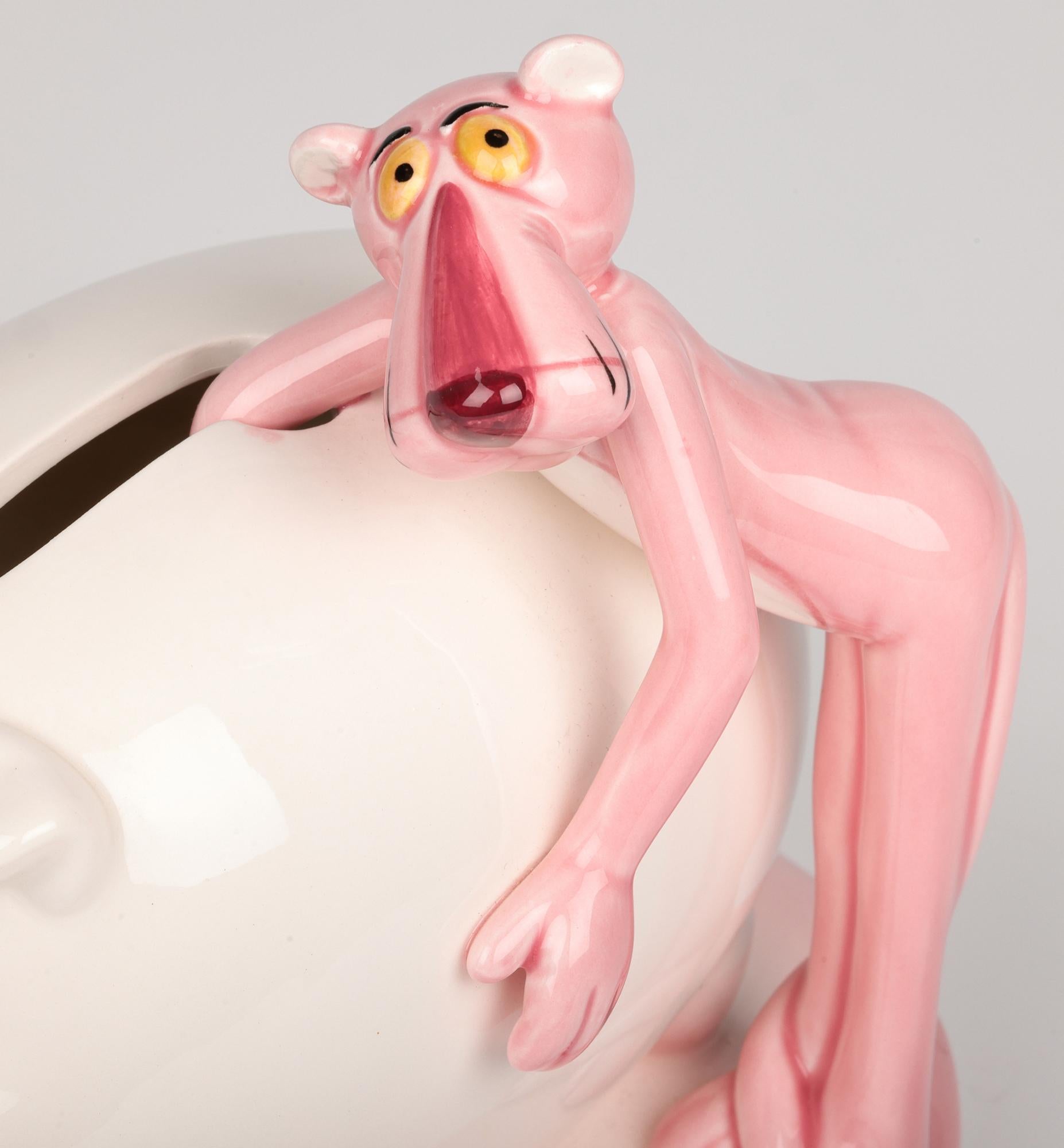 Pink Panther Collection Royal Orleans Pottery Pig Money Box For Sale 5