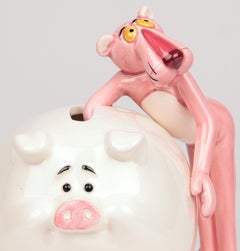Pink Panther Collection Royal Orleans Pottery Pig Money Box
