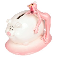 Pink Panther Collection Royal Orleans Pottery Pig Money Box