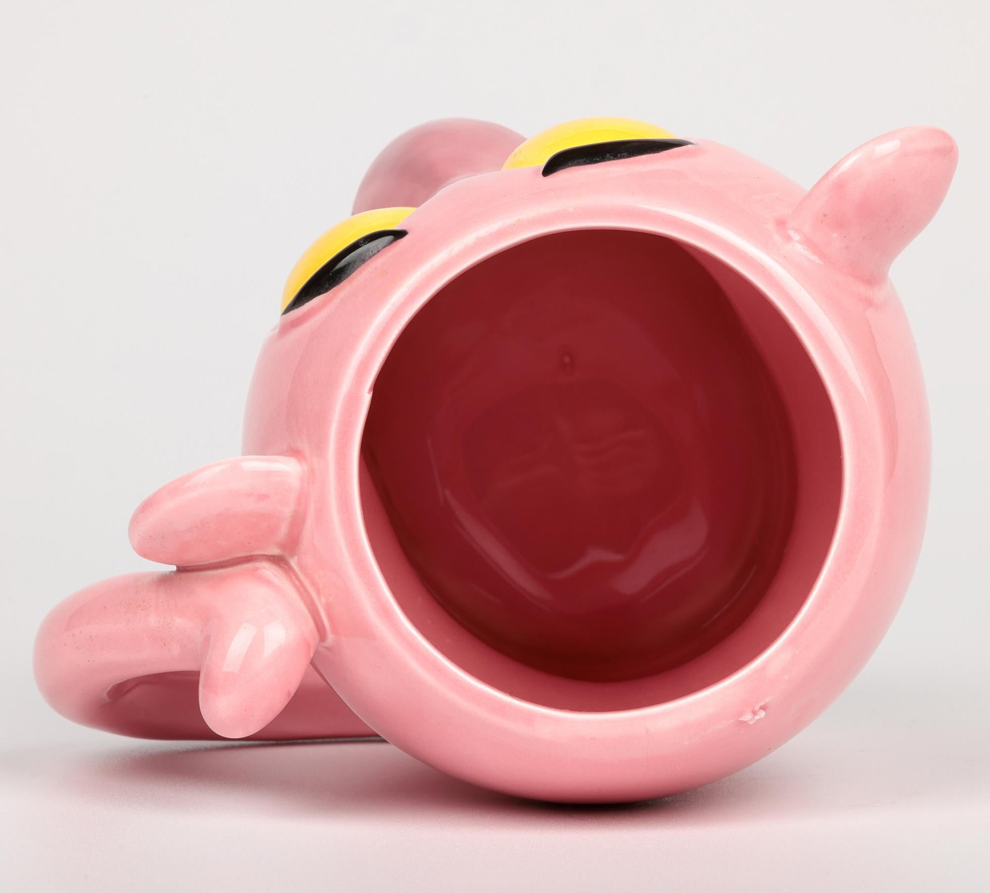 Pink Panther Collection Royal Orleans Pottery Pink Panther Character Mug For Sale 6