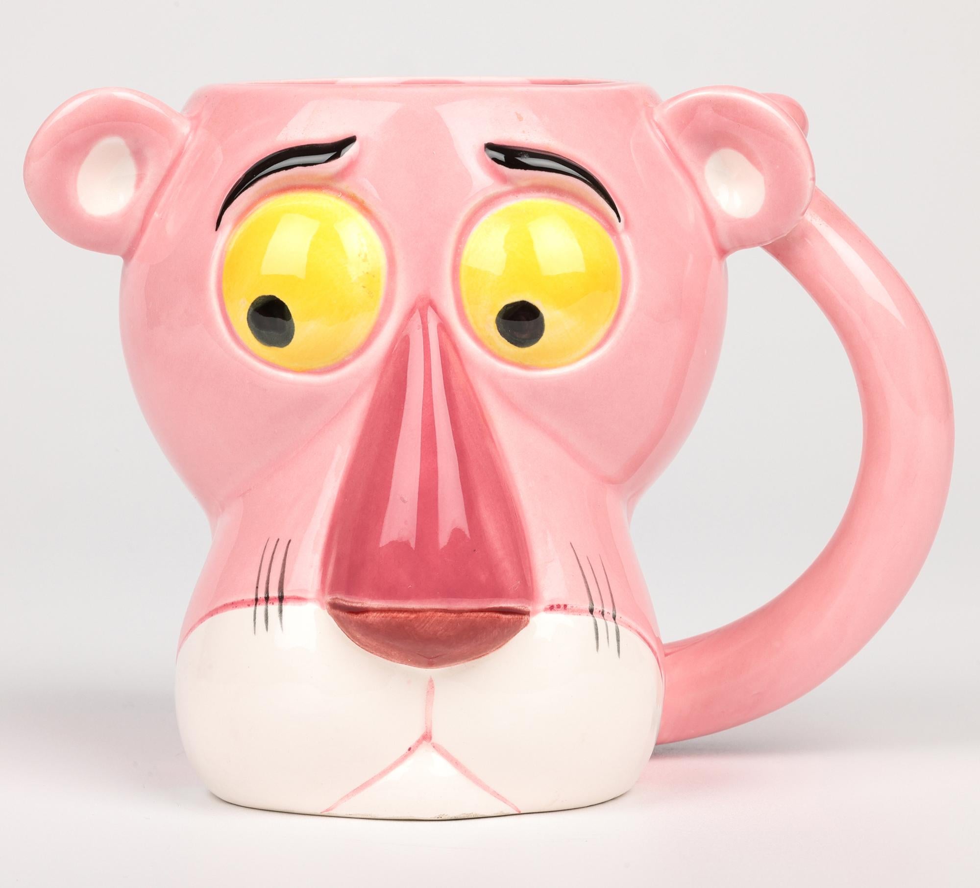 Pink Panther Collection Royal Orleans Pottery Pink Panther Character Mug For Sale 8