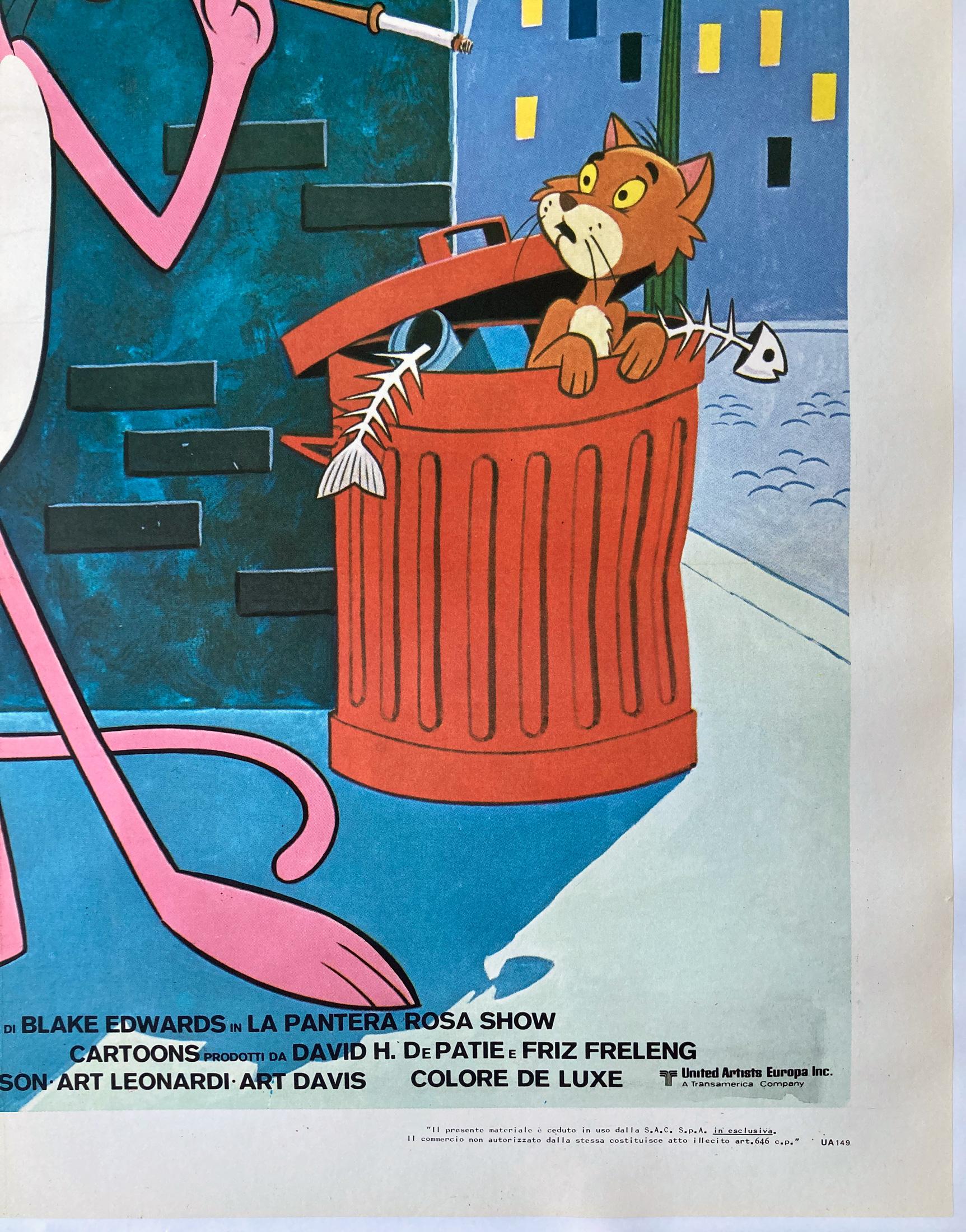 Pink Panther Show 1978 Italian 2 Foglio Film Movie Poster 1