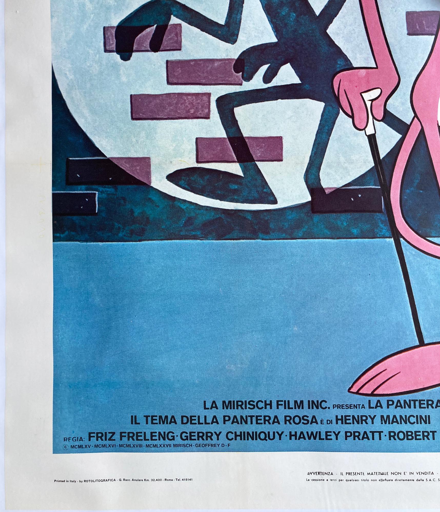 Pink Panther Show 1978 Italian 4 Foglio Film Movie Poster 4
