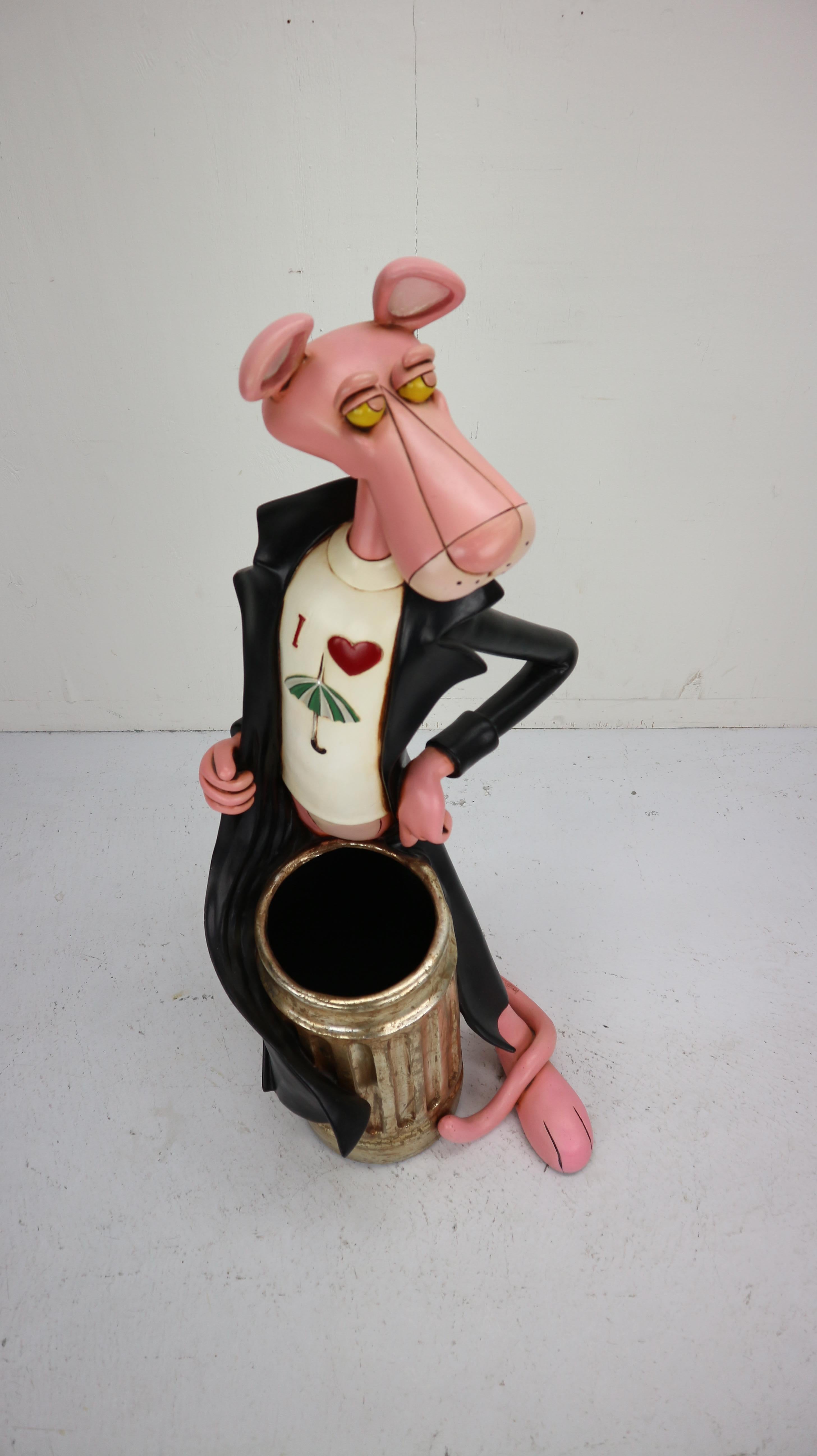 American Pink Panther Umbrella Holder Univers 2000 United Artist Corp