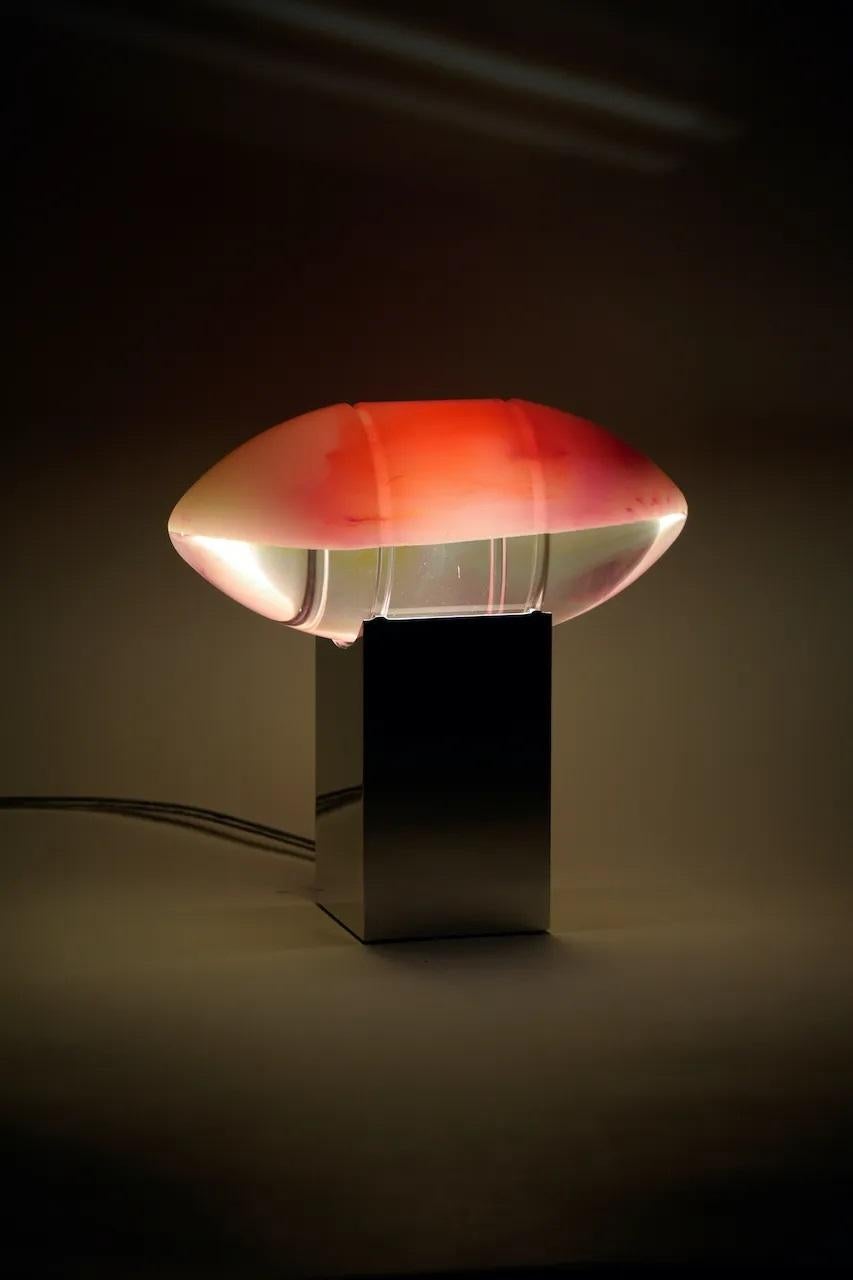 Modern Pink Peach Helios Lamp by Zoran Strijbosch For Sale