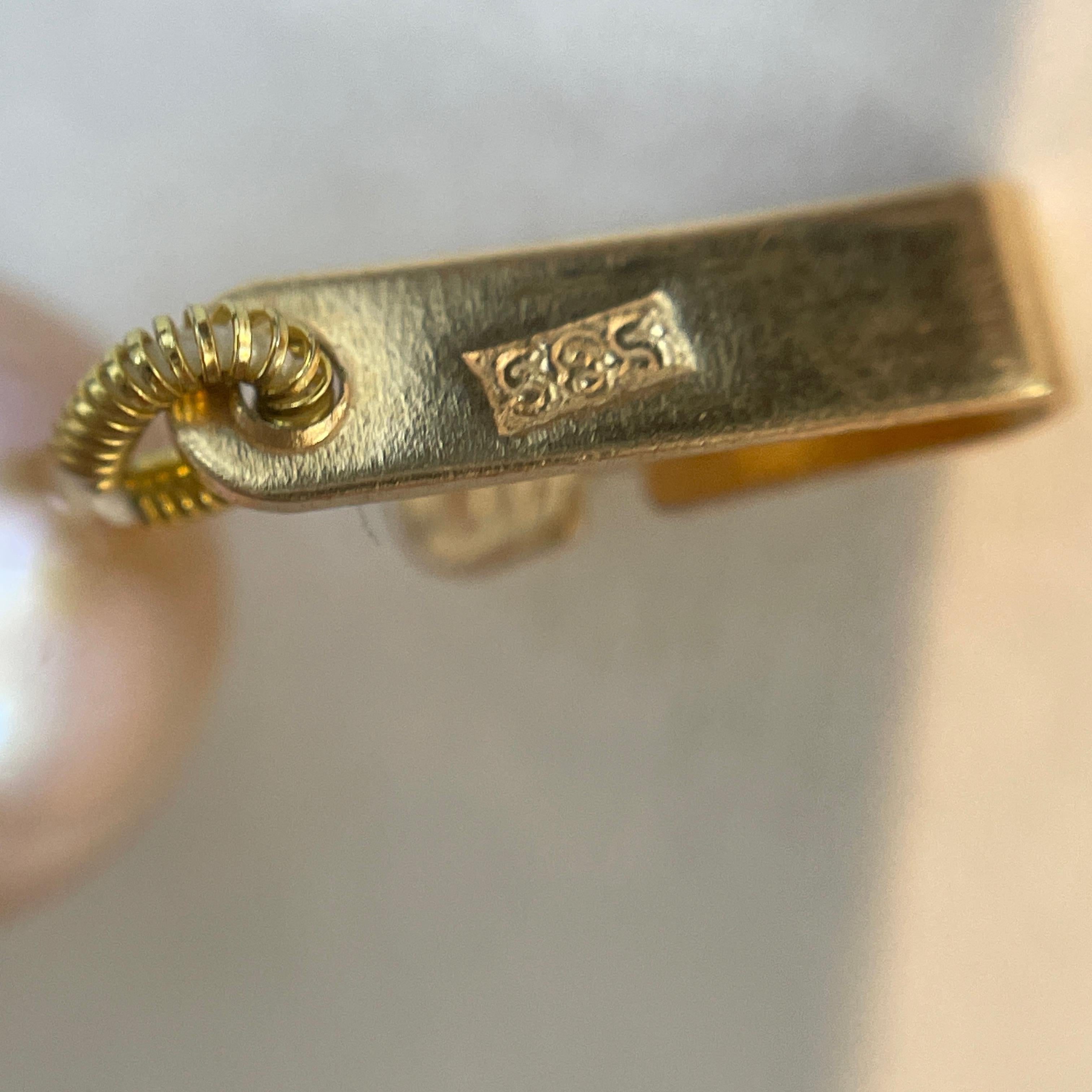Collier de perles roses à un brin avec fermoir en or jaune 14k en vente 2