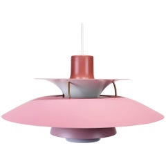 Pink PH5 Lamp by Poul Henningsen and Louis Poulsen