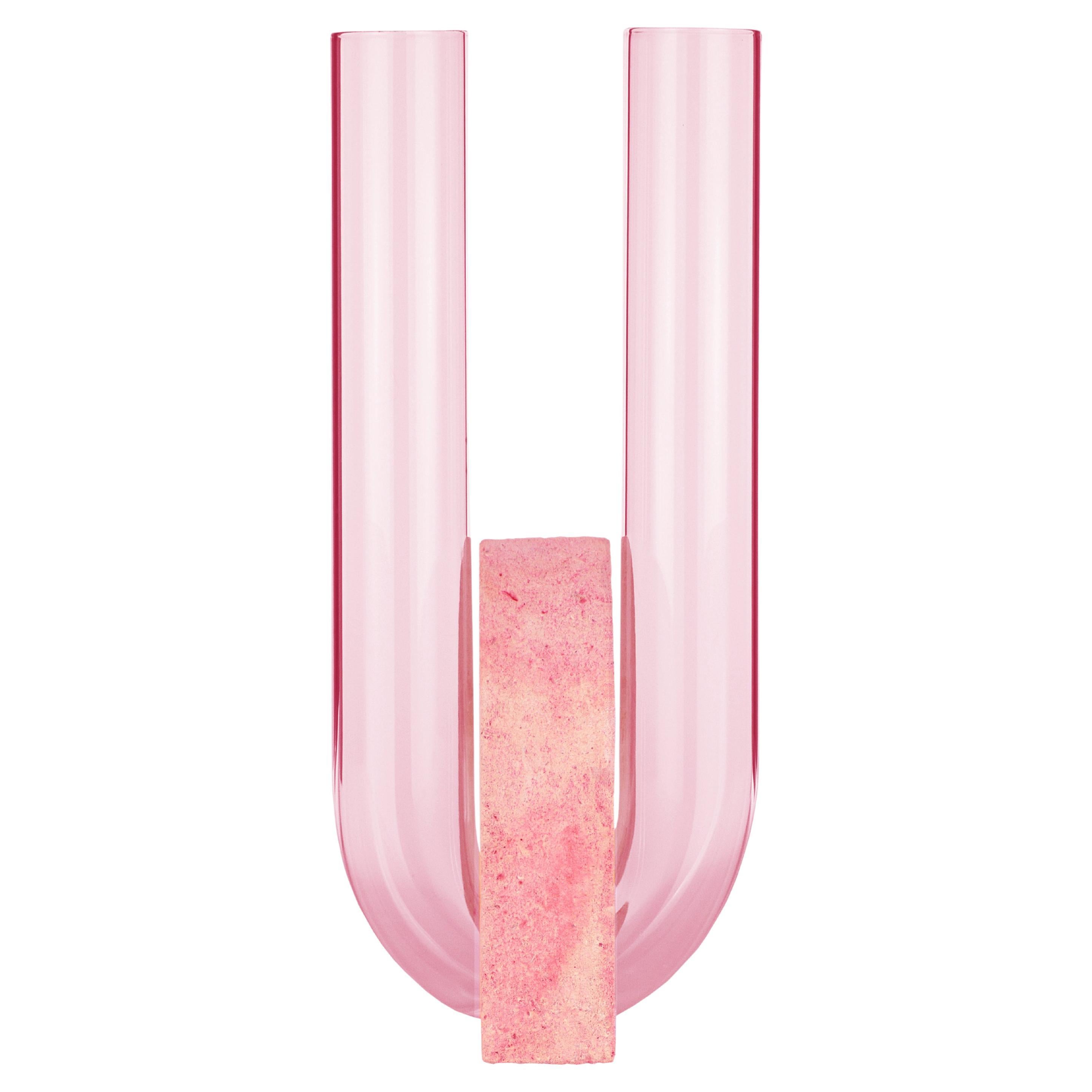 Pink-Pink Cochlea Della Liberazione Soils Edition Vase by Coki Barbieri For Sale