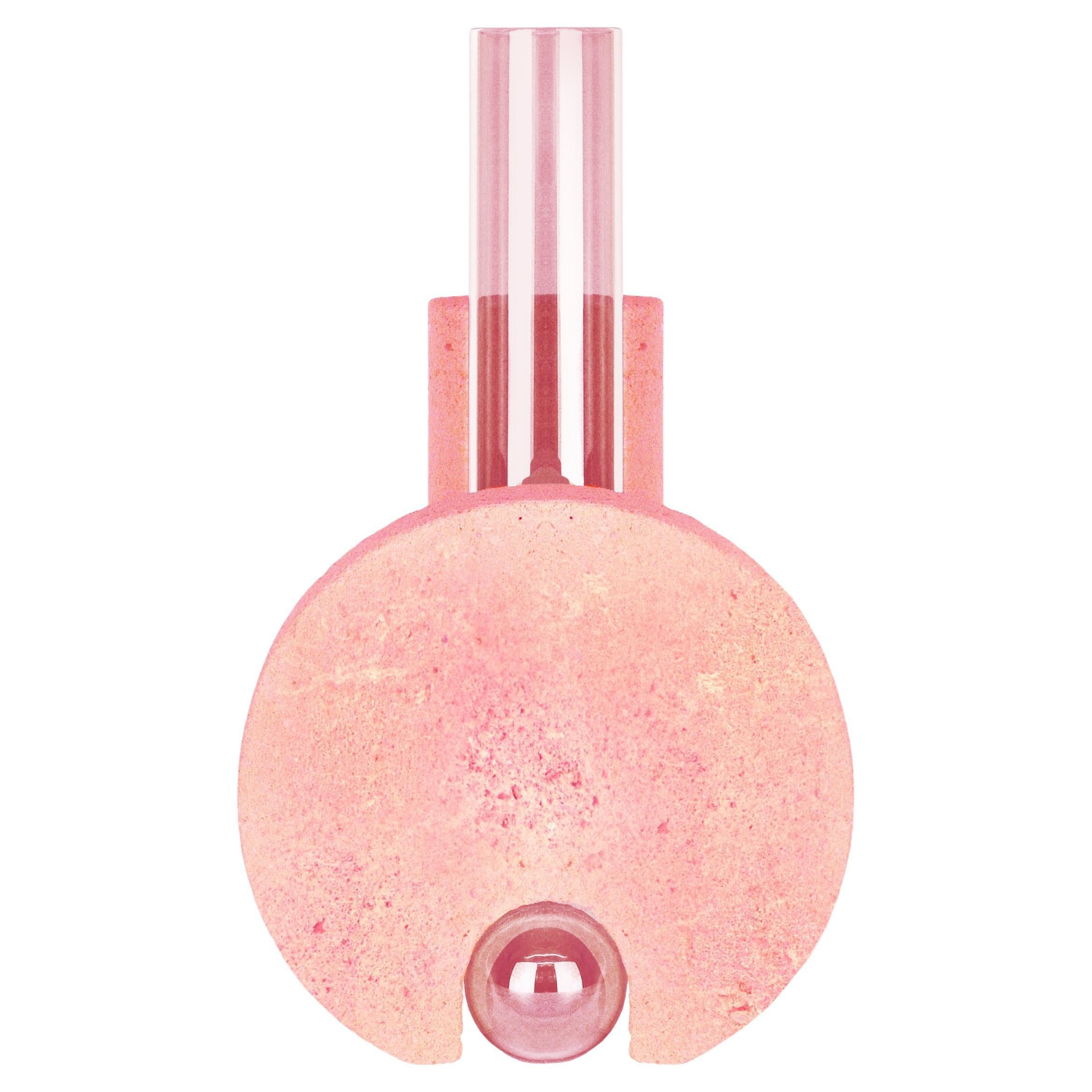 Vase Cochlea Della Metamorfosi 2 Soils rose-rose par Coki Barbieri