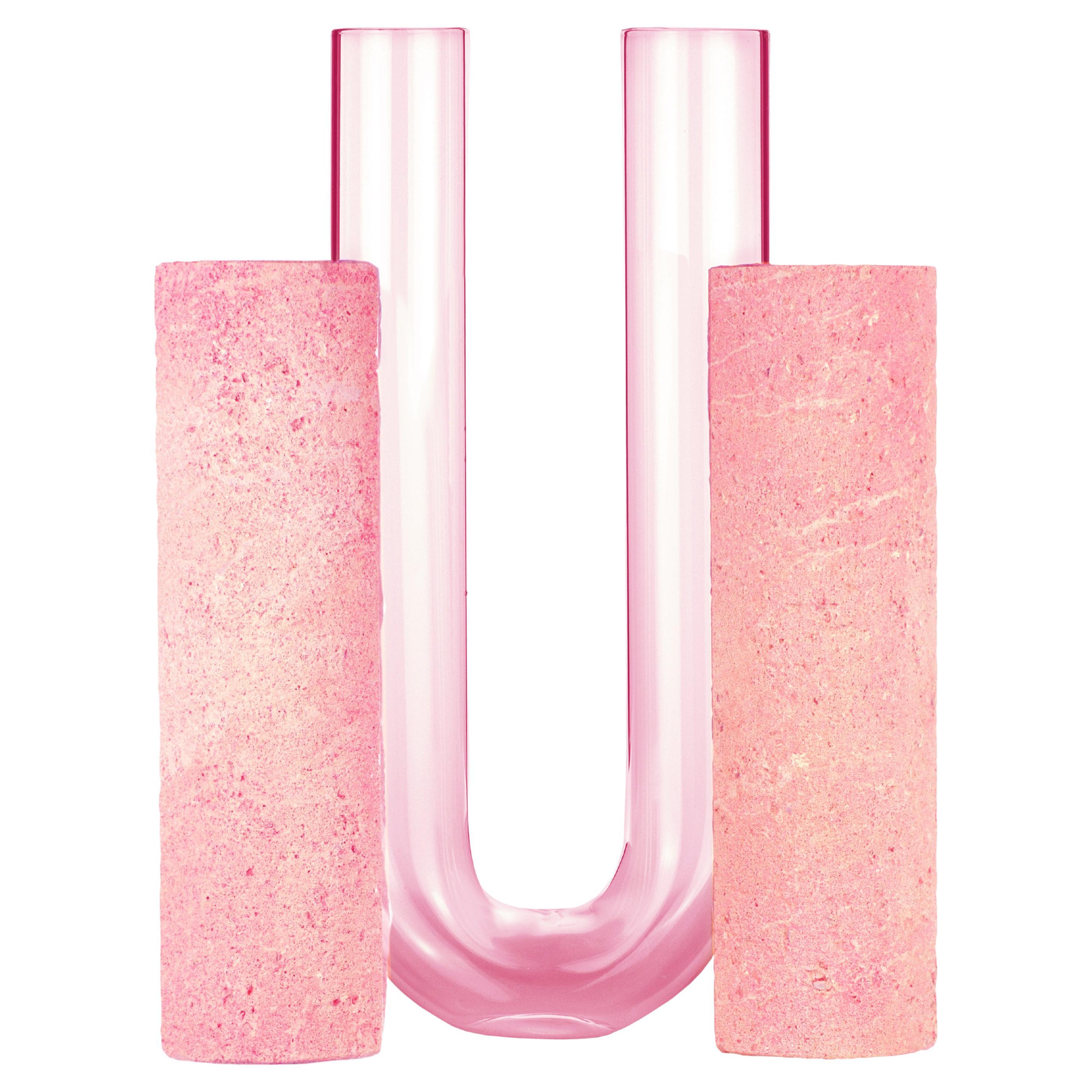 Pink-Pink Cochlea dello Sviluppo Soils Edition Vase by Coki Barbieri For Sale
