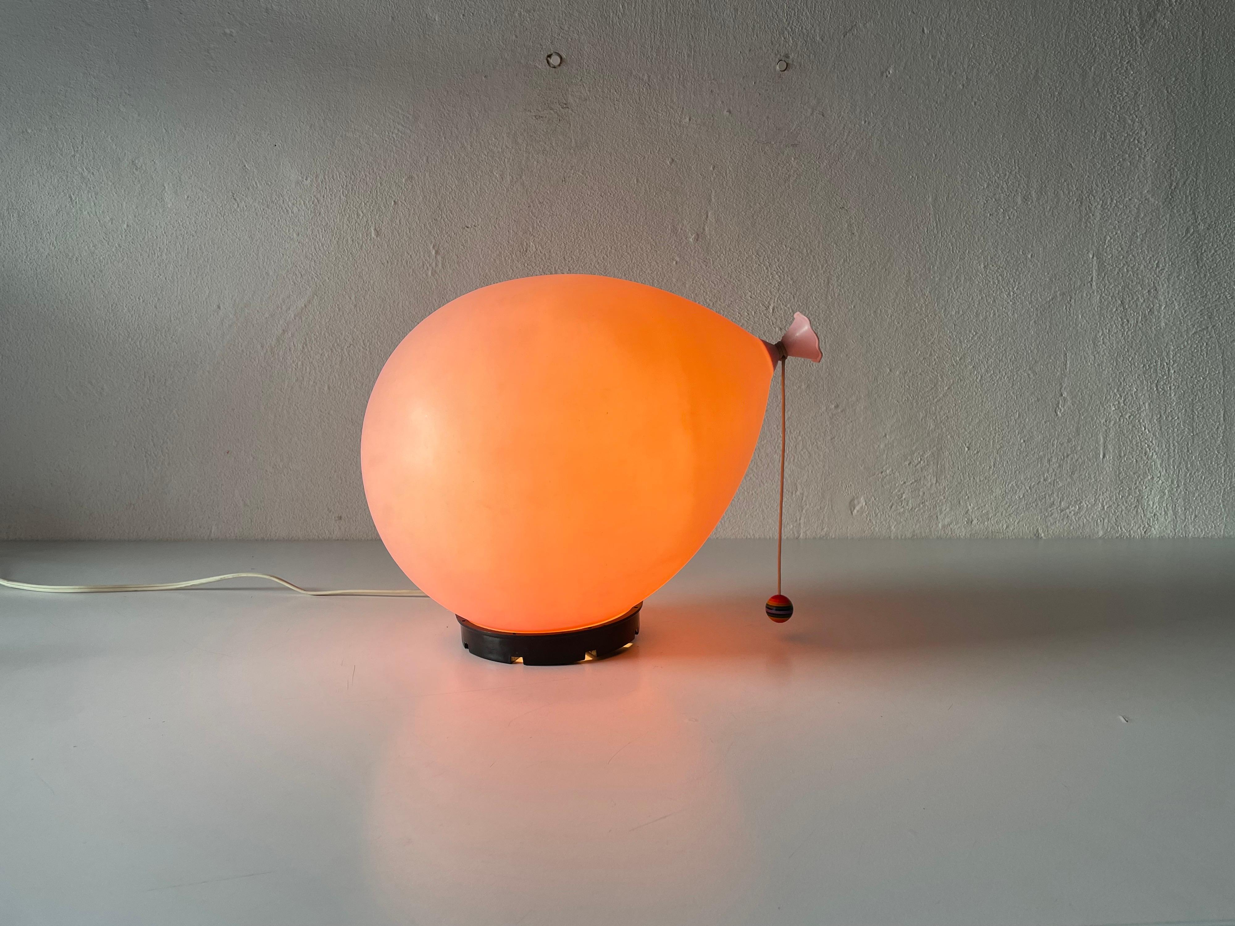 Pink Plastic Balloon Sconce by Yves Christin for Bilumen, 1970s, Italy For Sale 3