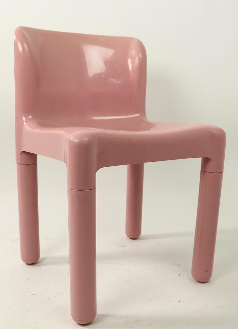 pink plastic chairs
