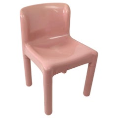 Pink Plastic Chair Model 4975 Designed by C. Bartoli for Kartell