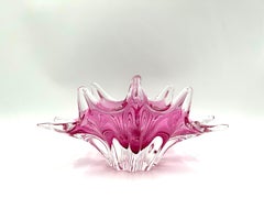 Pink Platter, Chribska Sklarna, Czech Republic, 1960s