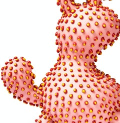 Scultura di animali a pois rosa, Ahryun Lee