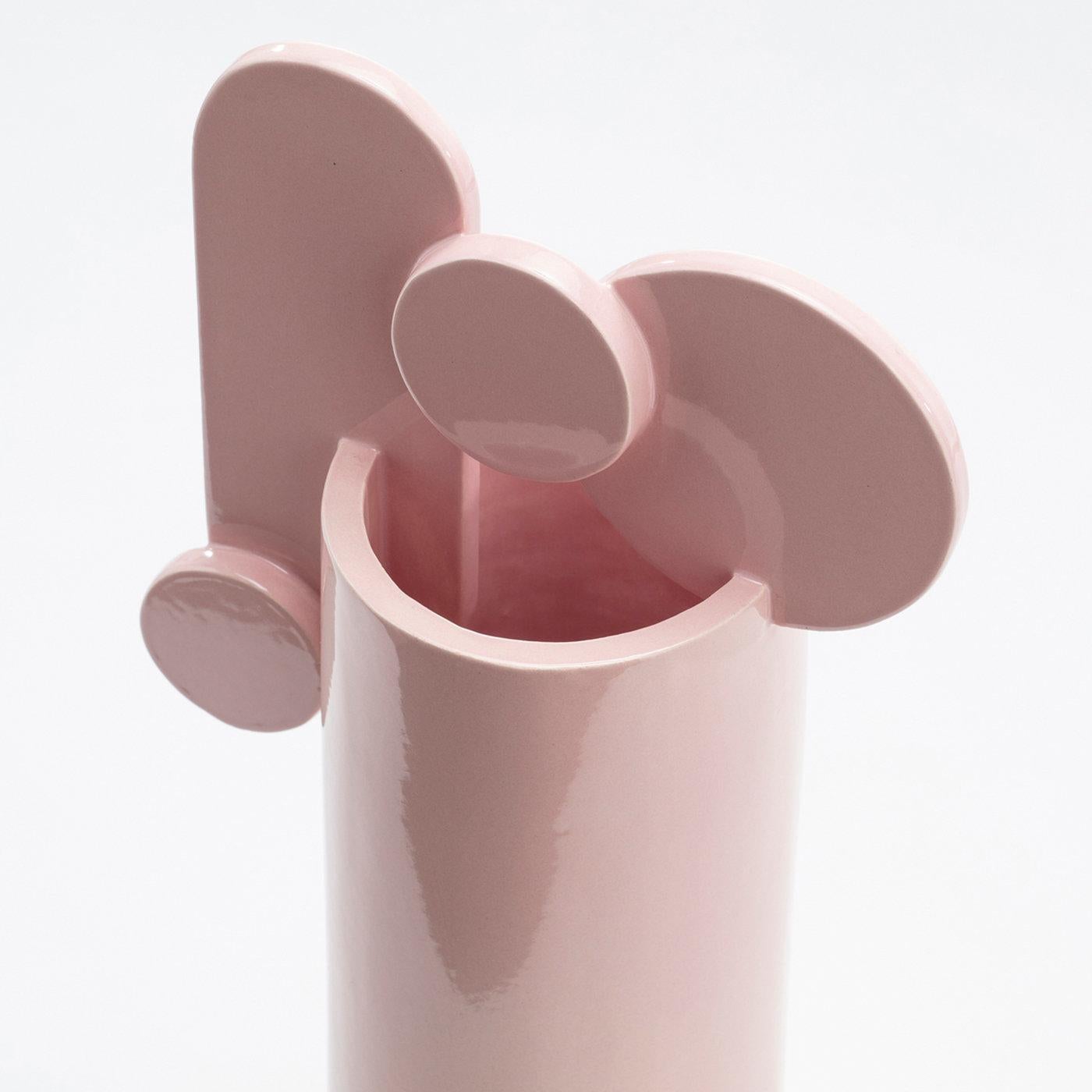 Italian Pink Pontormo Bubble Vase