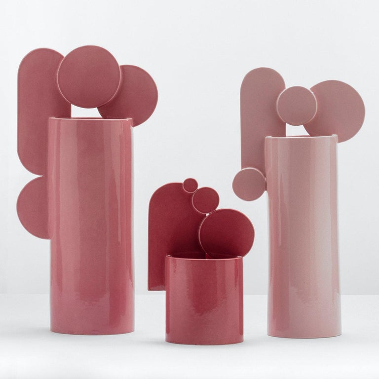 Pink Pontormo Bubble Vase For Sale at 1stDibs