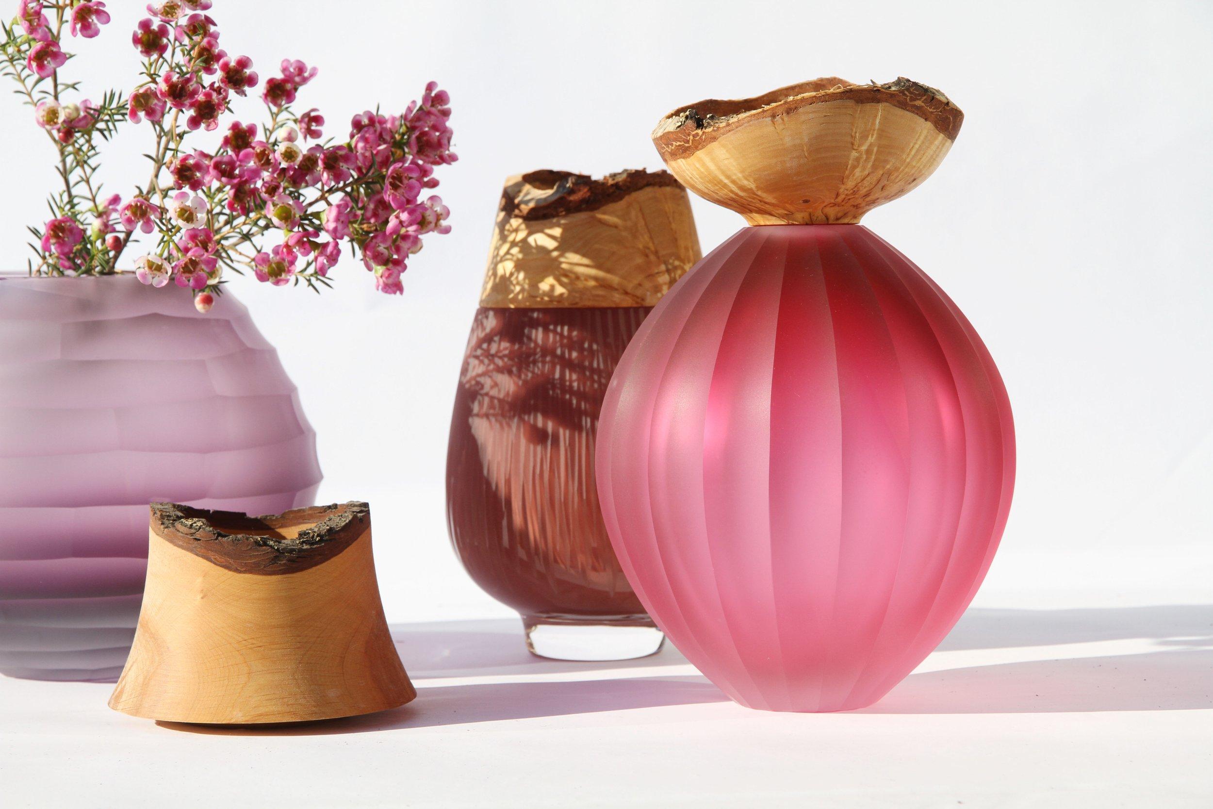 Tedesco Vaso impilabile Pink Poppy, Pia Wüstenberg in vendita