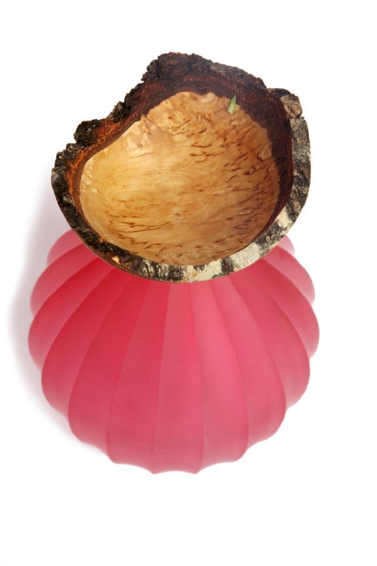 Contemporary Pink Poppy Stacking Vessel, Pia Wüstenberg For Sale