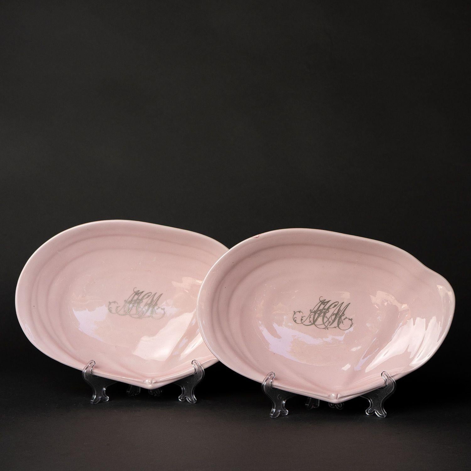 Pink Porcelain 'Nautilus' Dessert Service by Wedgwood for John Mortlock, 1880s For Sale 6