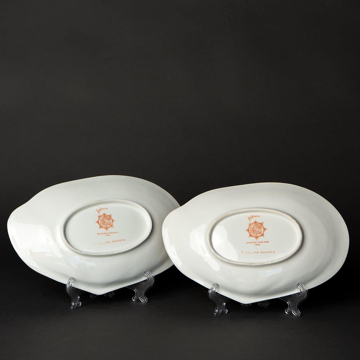 Pink Porcelain 'Nautilus' Dessert Service by Wedgwood for John Mortlock, 1880s For Sale 7