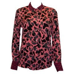 Pink print blouse by Paul Smith