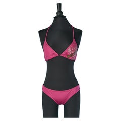 Bikini imprimé rose Just Cavalli Beachwear