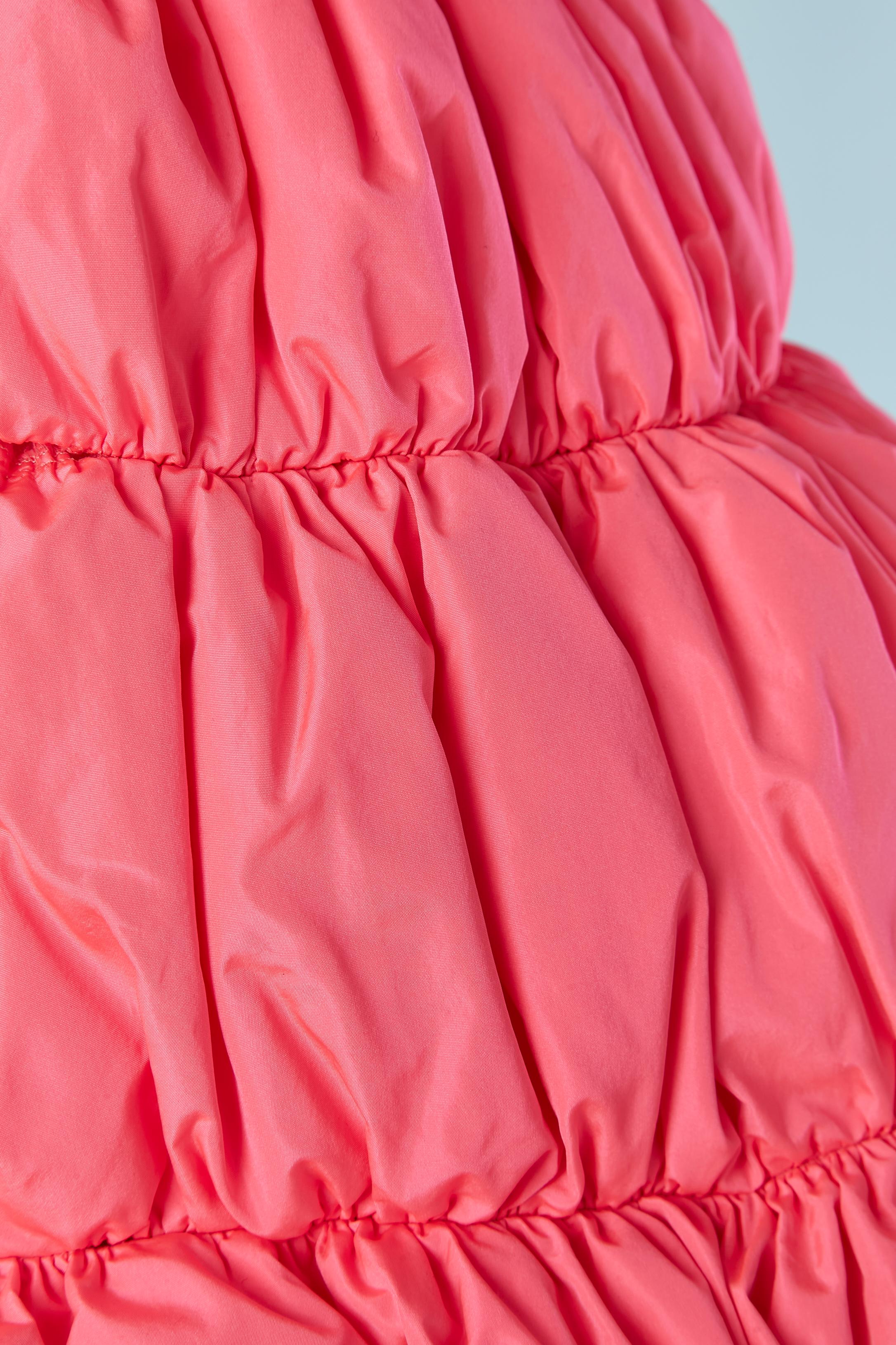 Vestido rosa abullonado sin mangas con cremallera en la parte delantera central KRIZIA Rosa en venta