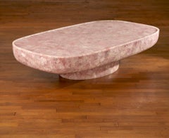 Pink quartz coffee table by Studio Glustin