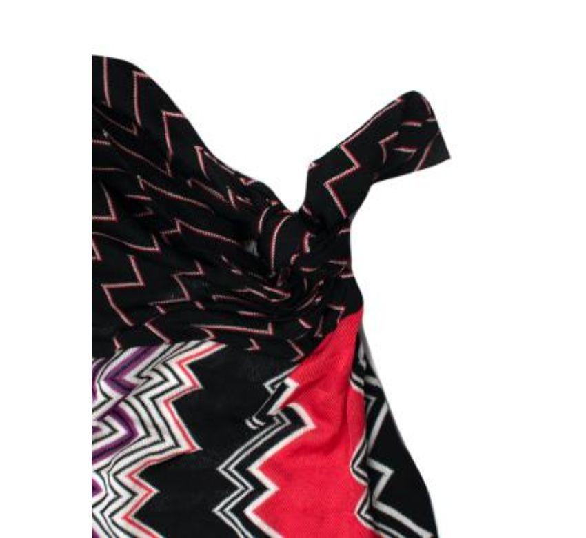 Missoni Pink, Red & Black Knitted Tunic Dress For Sale 4