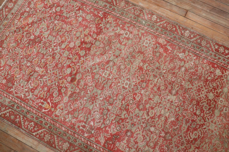 Pink Red Traditional Persian Malayer Rug For Sale 2