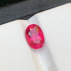 Pink Reddish Hue Natural Tourmaline Ring Loose Gemstone 2.20 Ct Oval Cut-Jewelry