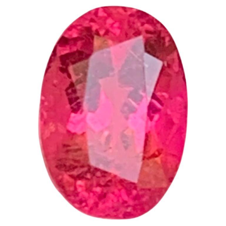 Pink Reddish Hue Natural Tourmaline Ring Loose Gemstone 2.20 Ct Oval Cut-Jewelry