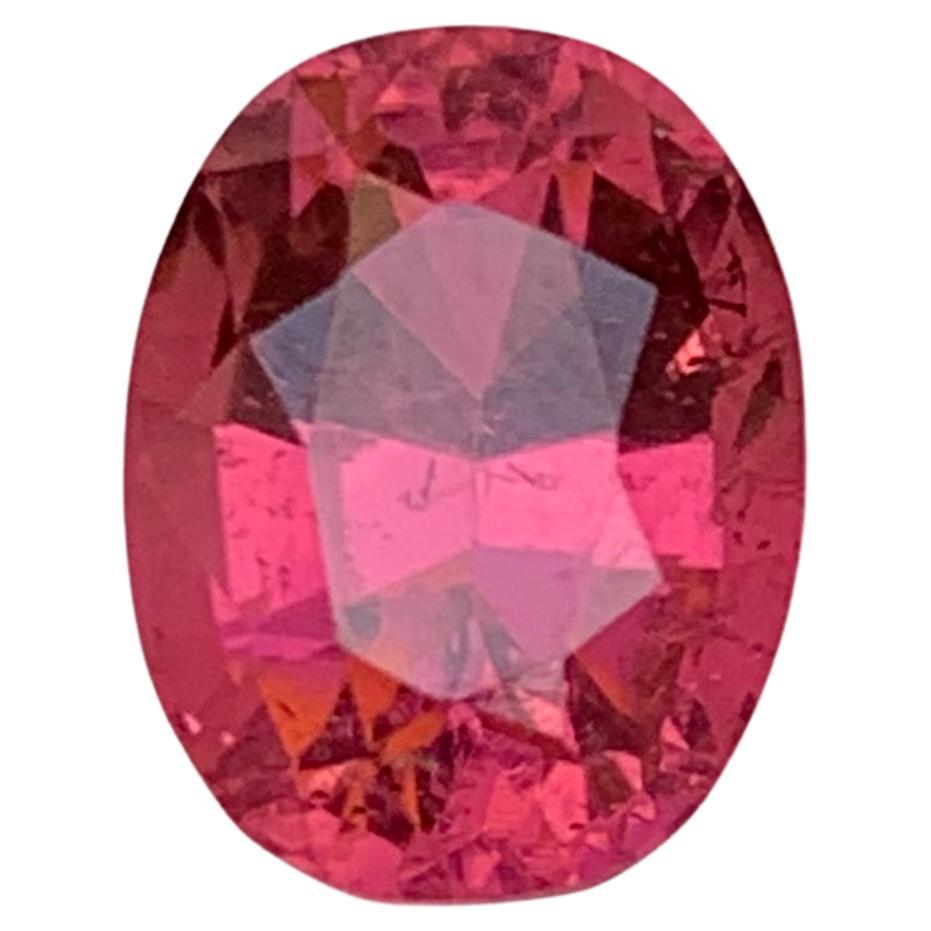 Anillo de turmalina natural rosa rojiza Piedra suelta 3,05 ct Talla oval-Joya