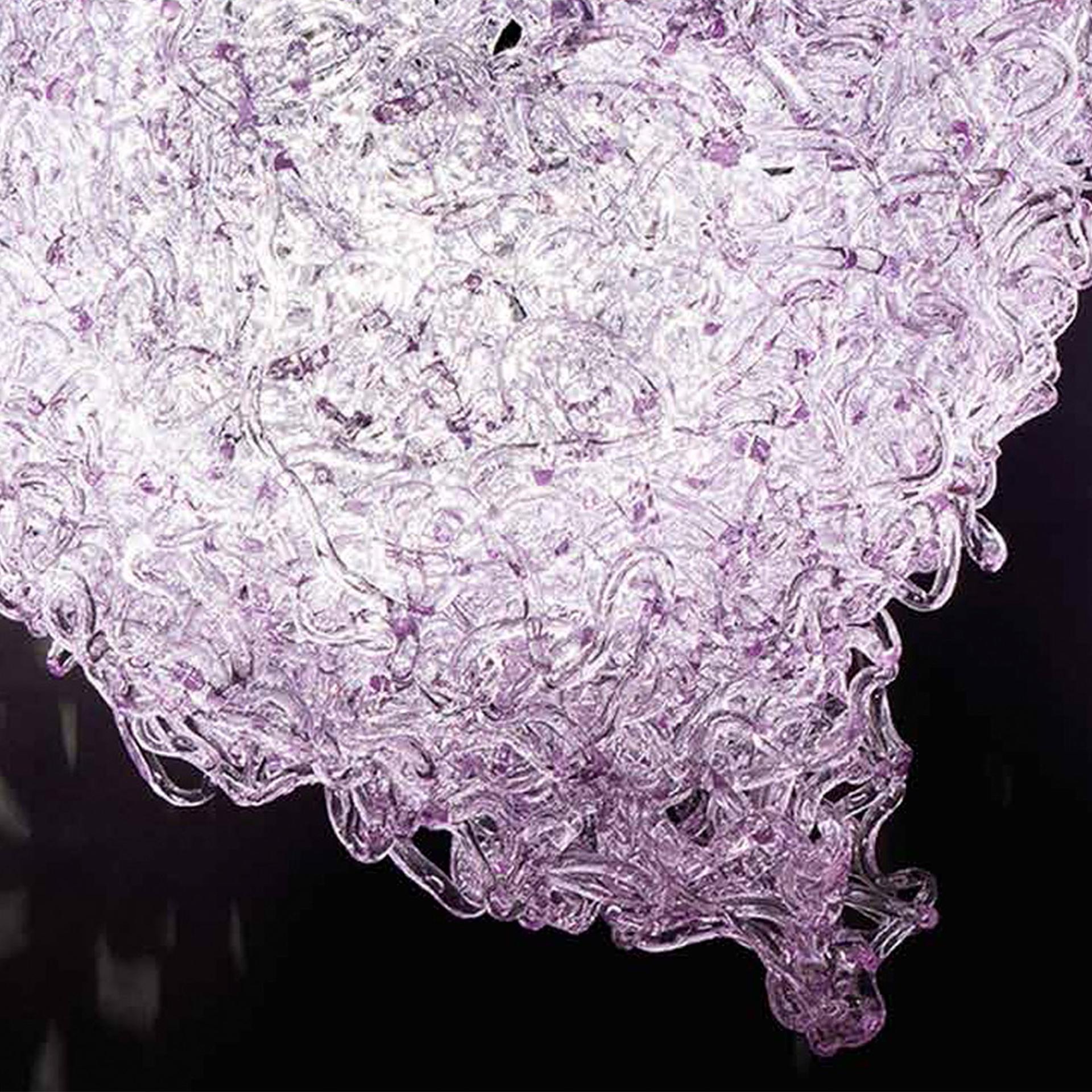 Lampadario in resina rosa Mod Supernova di Jacopo Foggini in vendita 1