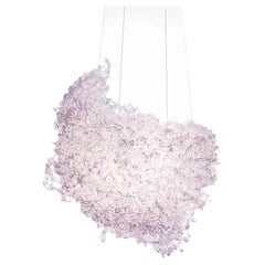 Lampadario in resina rosa Mod Supernova di Jacopo Foggini