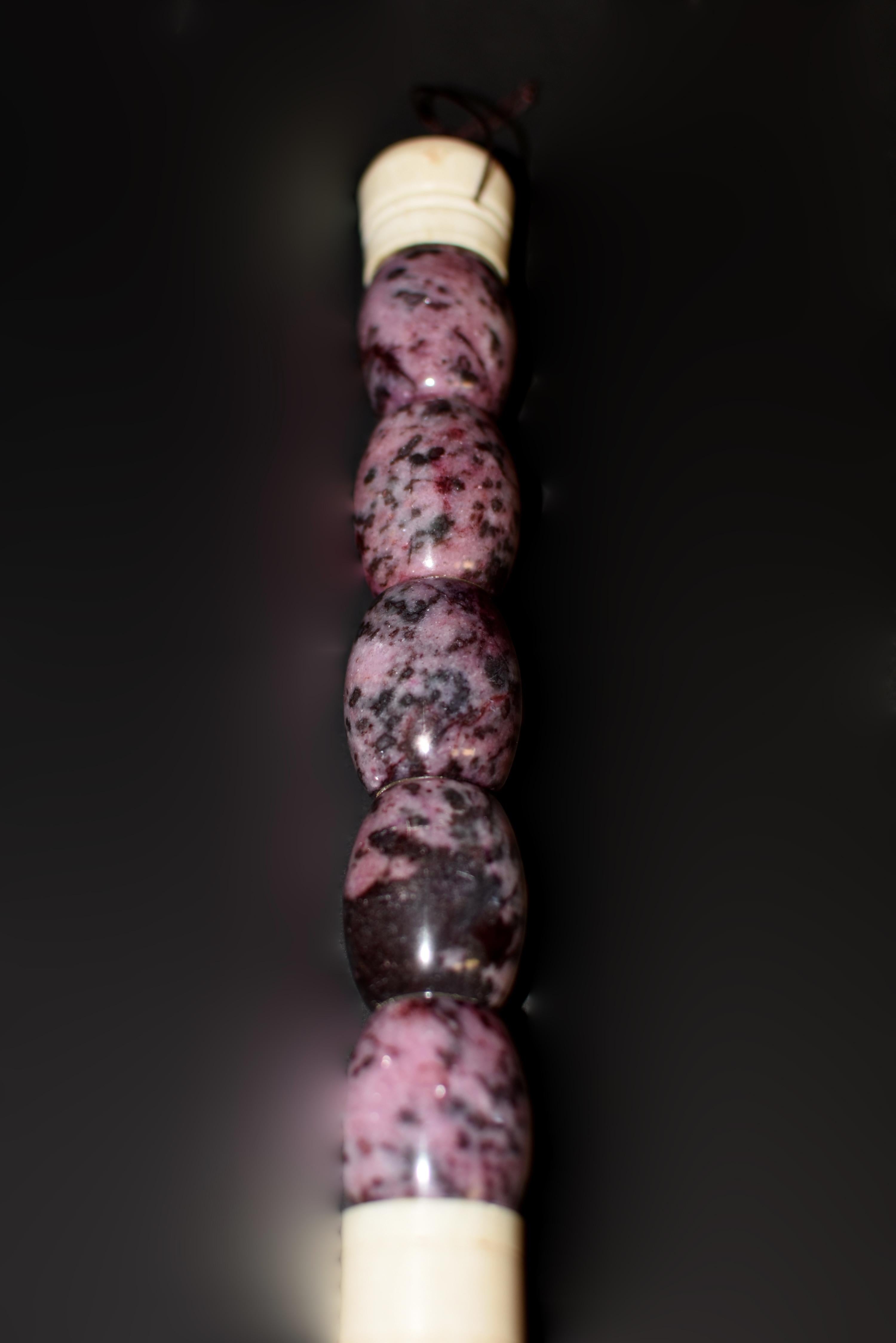 Os Pinceau de calligraphie en rhodonite rose 15