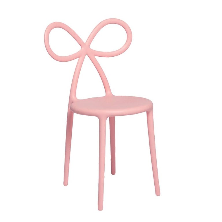 Pink Ribbon Chair by Nika Zupanc, Made in Italy In New Condition For Sale In Beverly Hills, CA