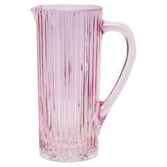 Pink Ridged Pitcher Glass Prestige