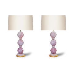 Pink Rock Crystal Lamps By Phoenix