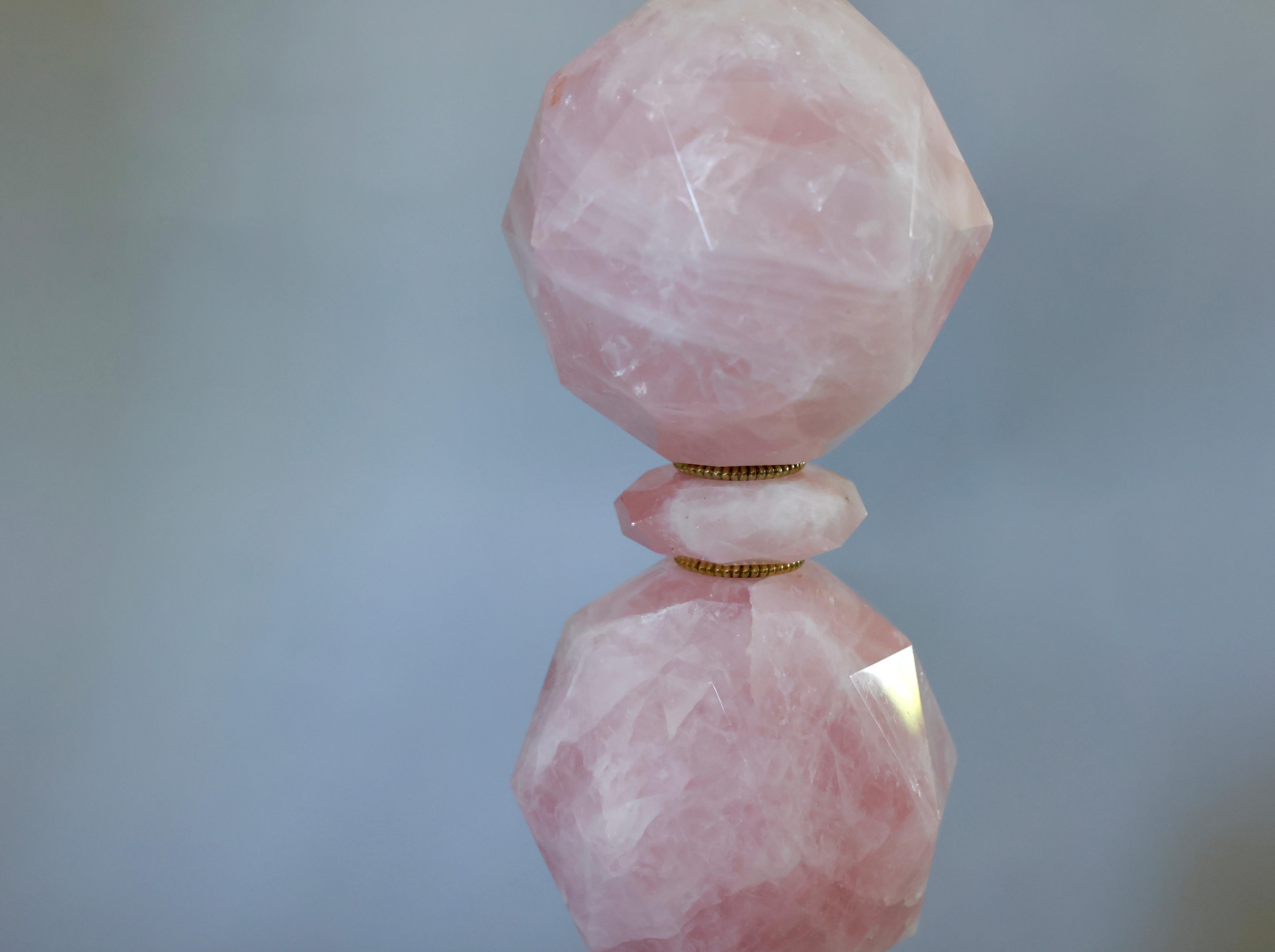 Lámparas de cristal de roca rosa de Phoenix Siglo XXI y contemporáneo en venta
