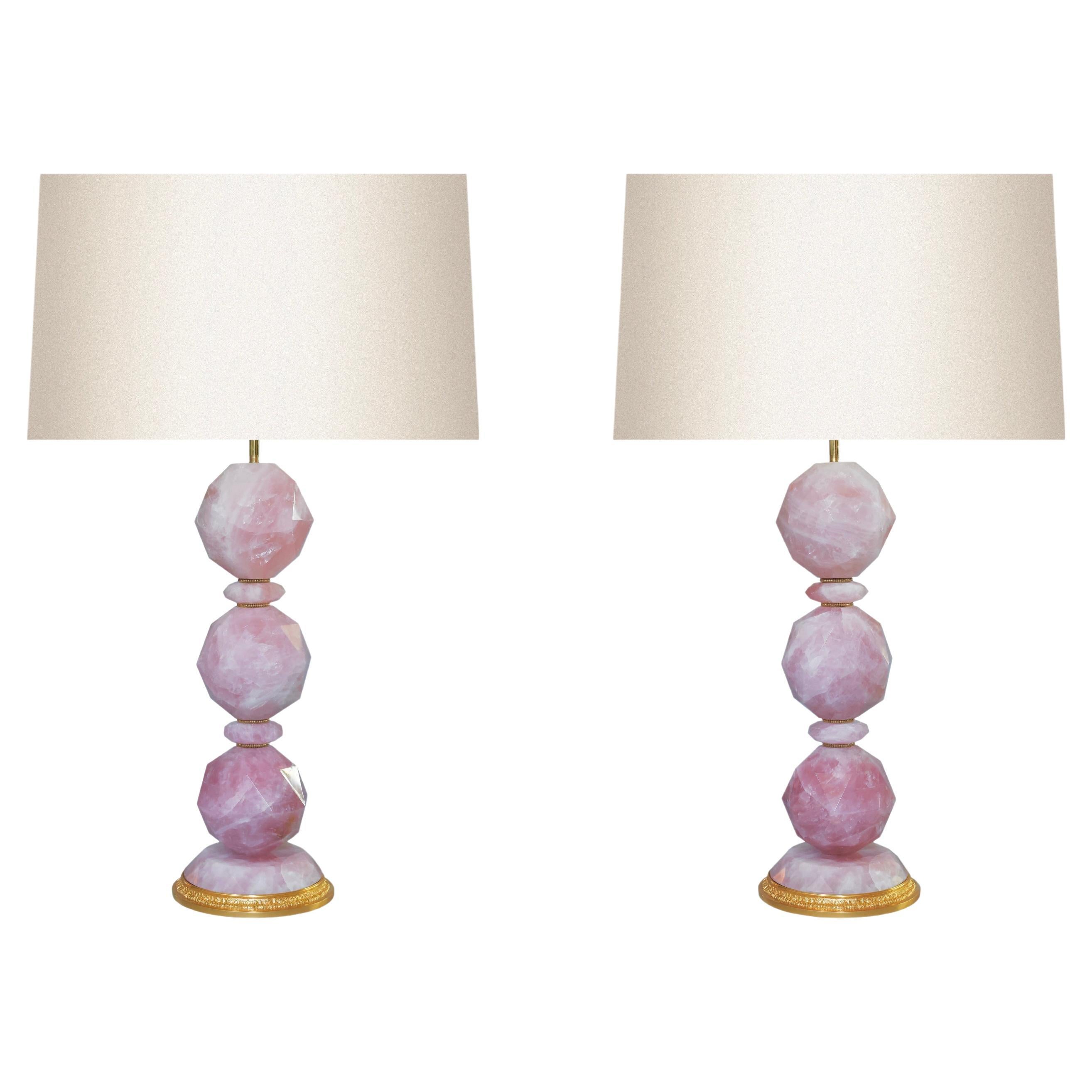 Pink Rock Crystal Lamps By Phoenix
