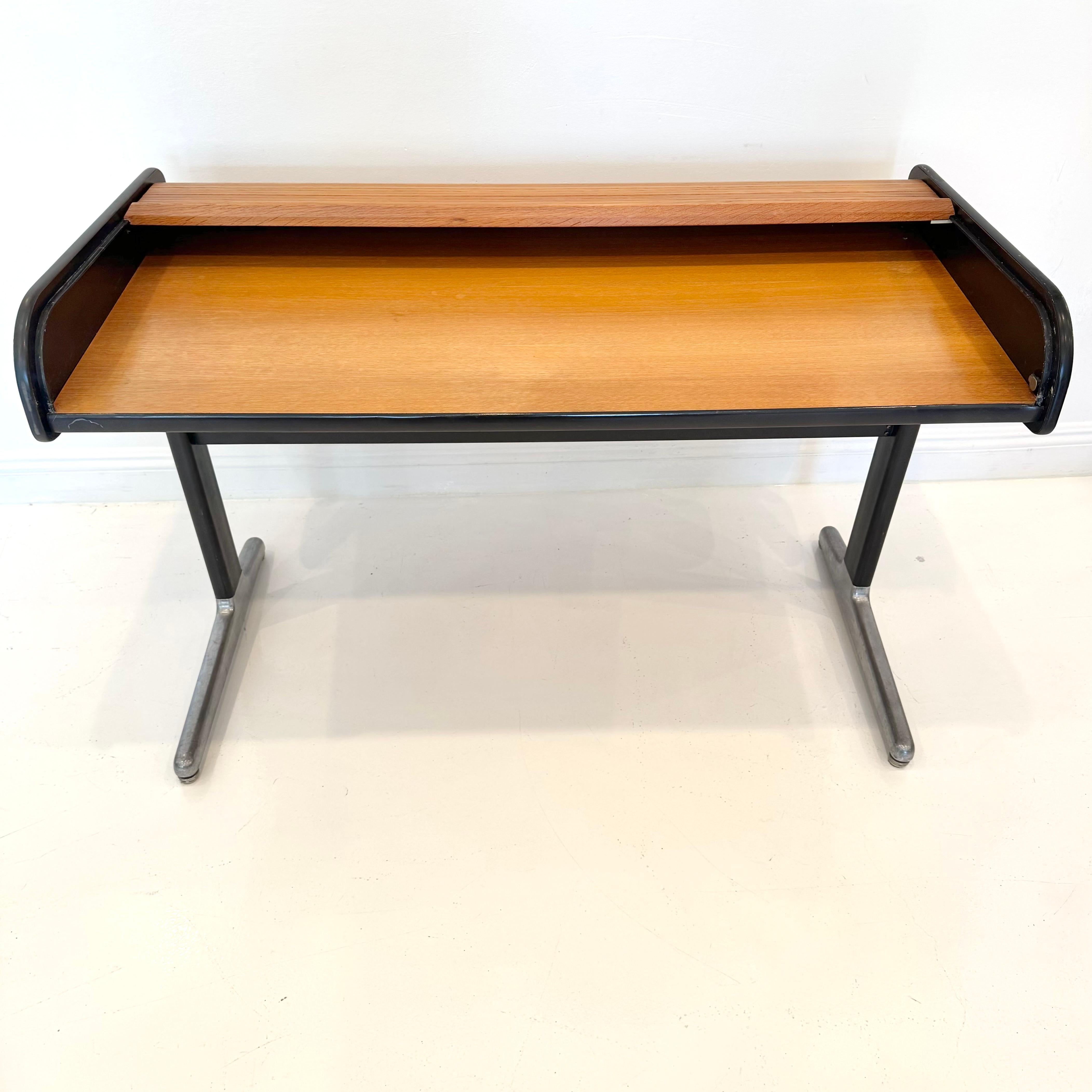 Pink Roll Top Standing Desk by George Nelson for Herman Miller, 1950s USA For Sale 6