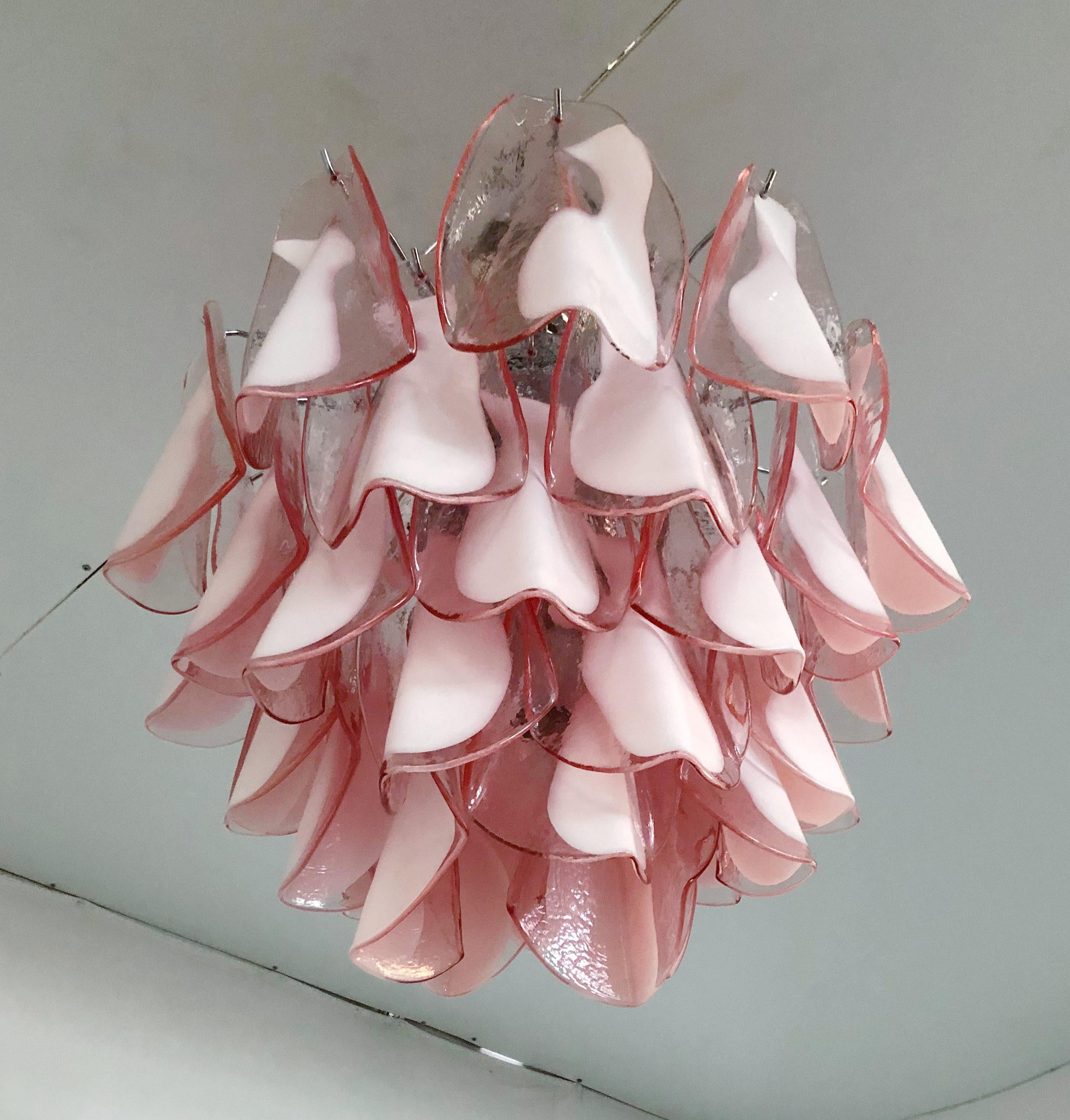Pink Rondine Chandelier by Fabio Ltd For Sale 2