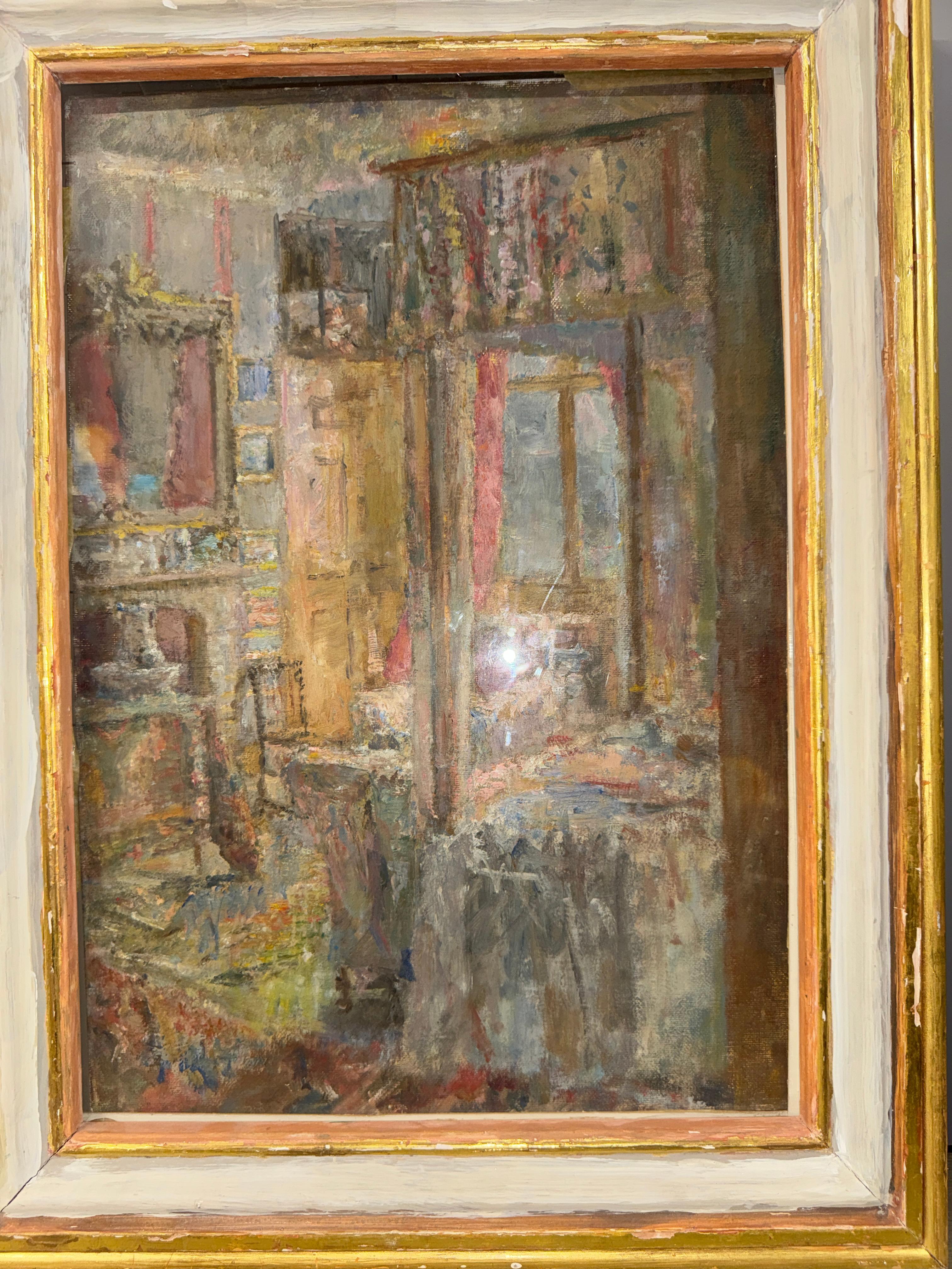 Hand-Painted 'Pink Room, Charlecote' by Edmund Fairfax-Lucy (1945 - 2020)